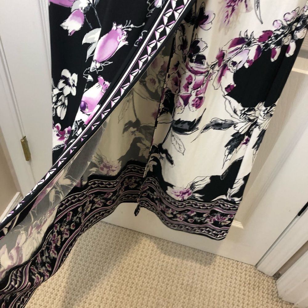 White House Black Market strapless bodycon floral maxi dress size xxsmall - Picture 6 of 16